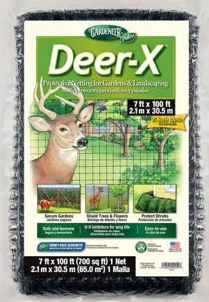 A deer-x fence is shown with instructions.